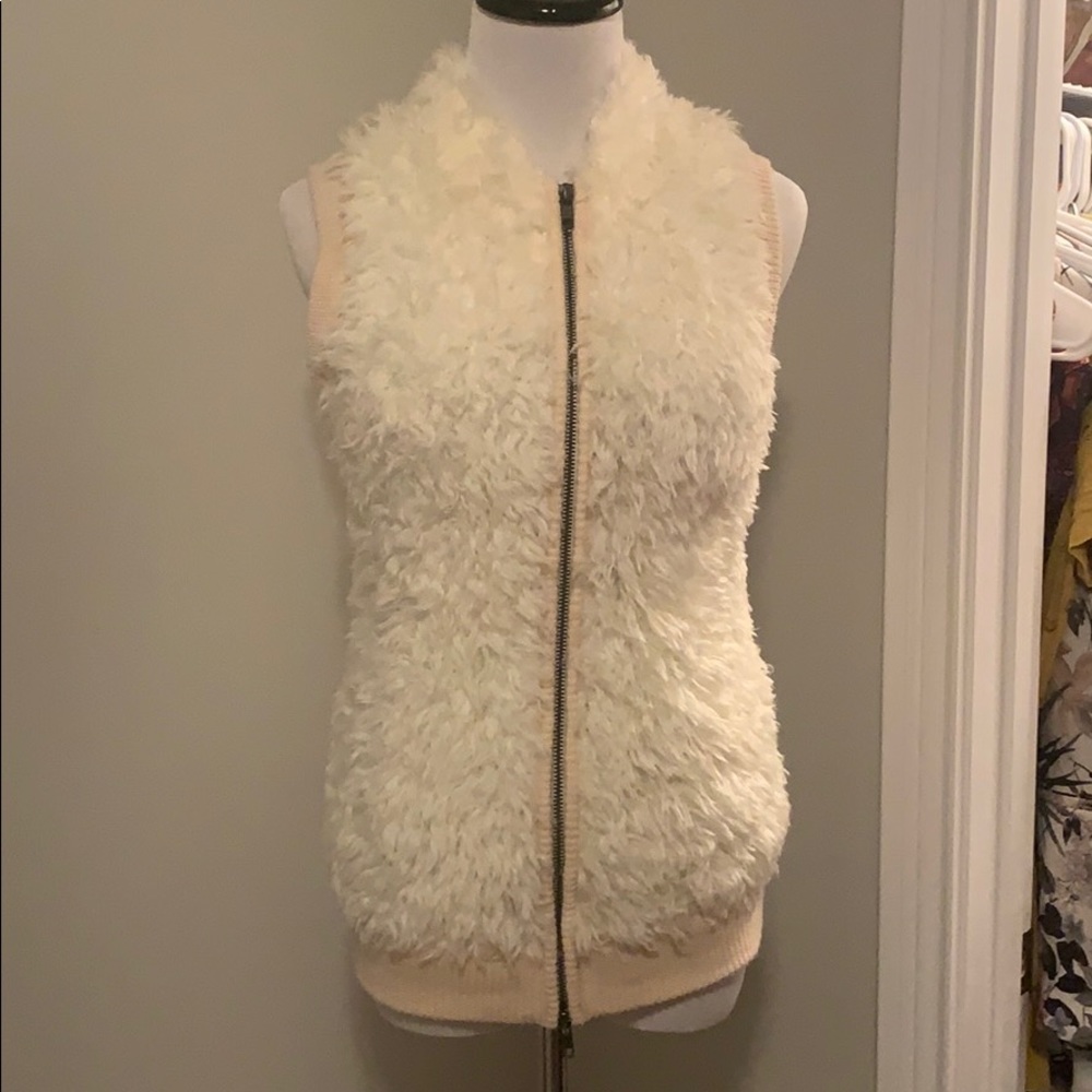 Bcbg faux fur vest!  Perfect condition!